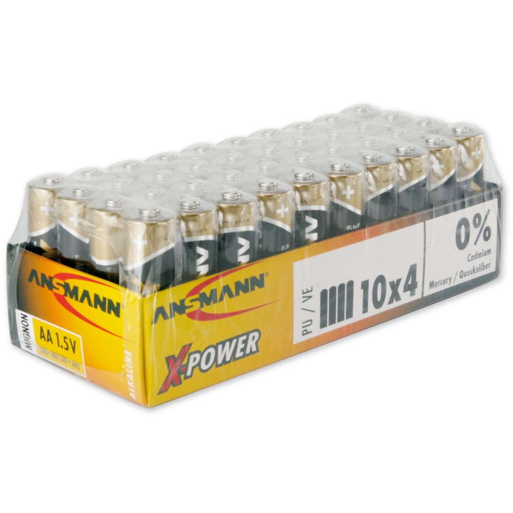 4000033 - Boîte de rangement 8 Piles AAA AA et batteries Ansmann -  Batteries4pro